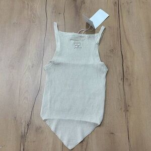 courreges knitted tank top
